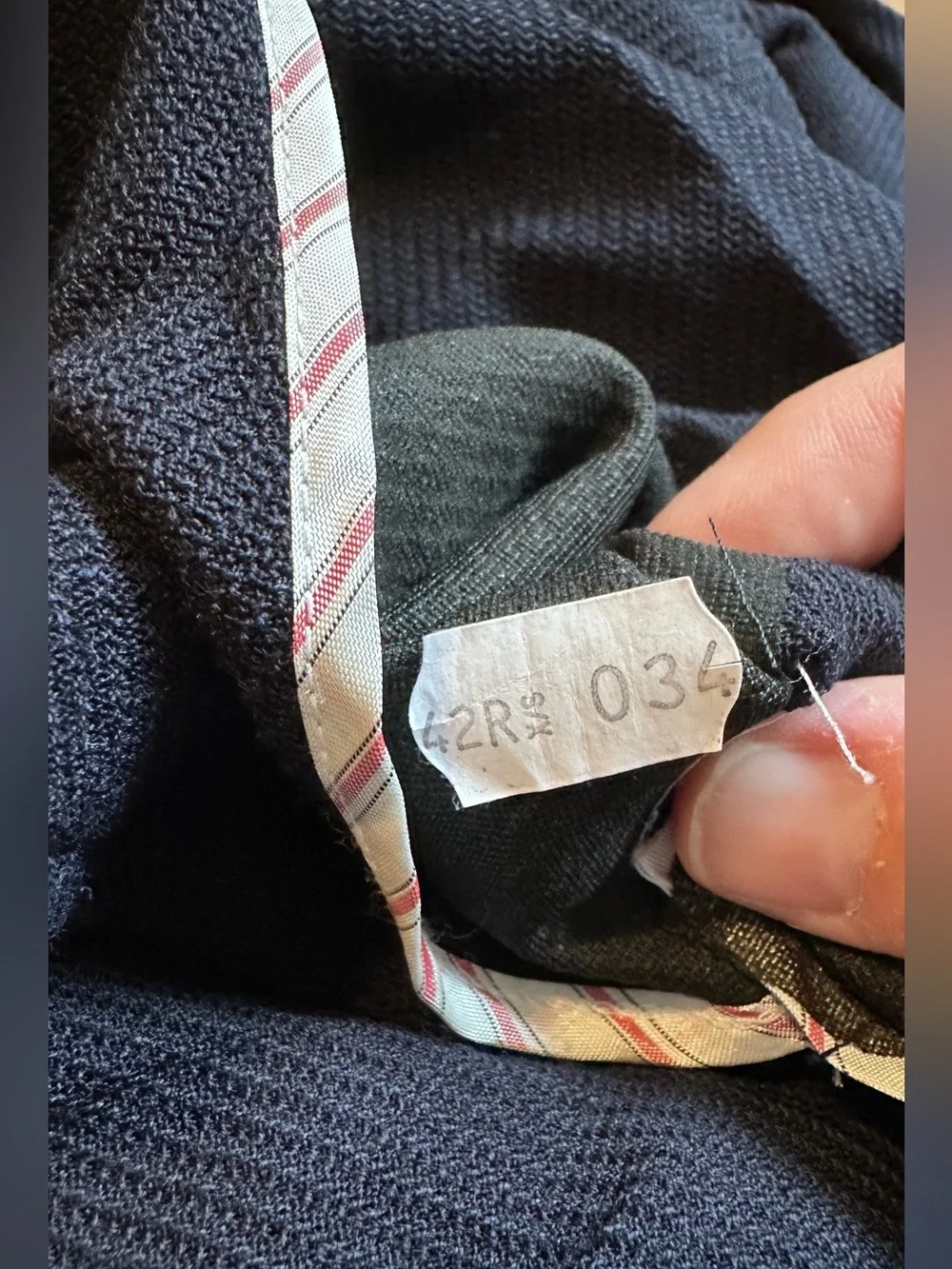 TailoRed Guabello K Easy Wool Knit Navy Blue Blazer Sport Coat​